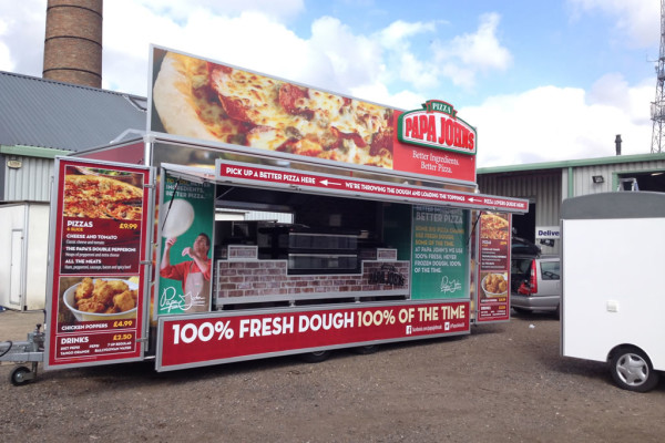 Papa John's Mobile Catering Trailer